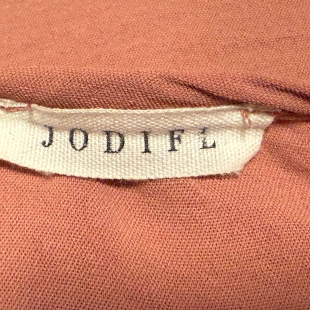 Jodifl Pullover V Neck Career Blouse Long Sleeve Mauve Pink Size Small - Picture 6 of 7